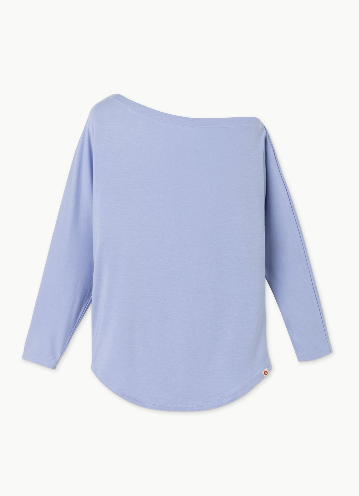 Unbalance shoulder long sleeve_Blue Heron