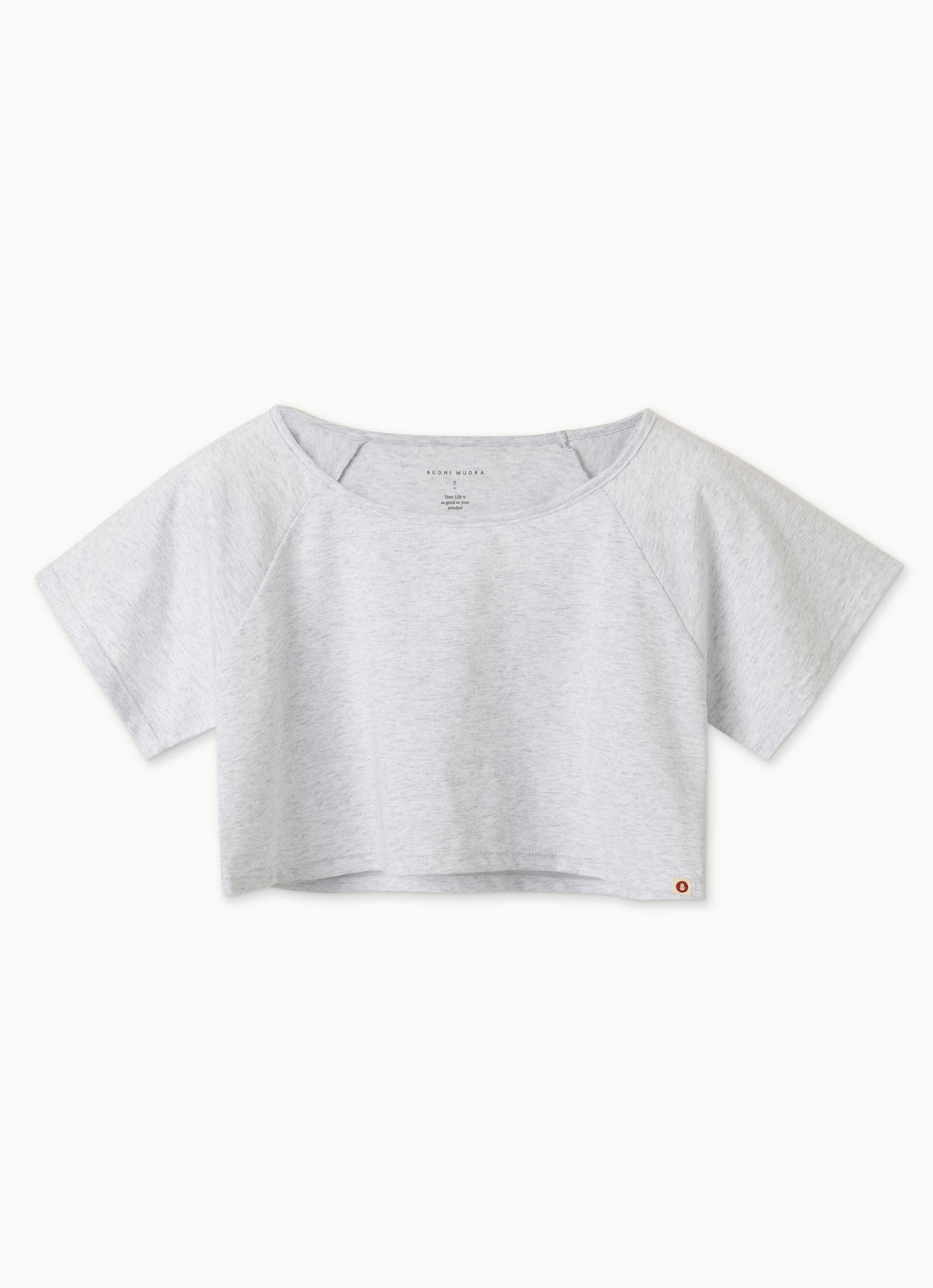 Belly short sleeve_Melange Grey