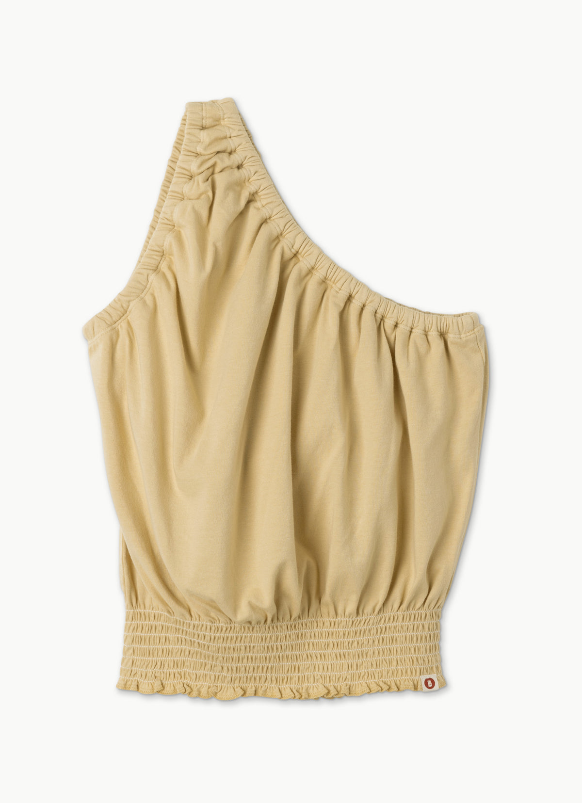 One shoulder shirring top_Boulder