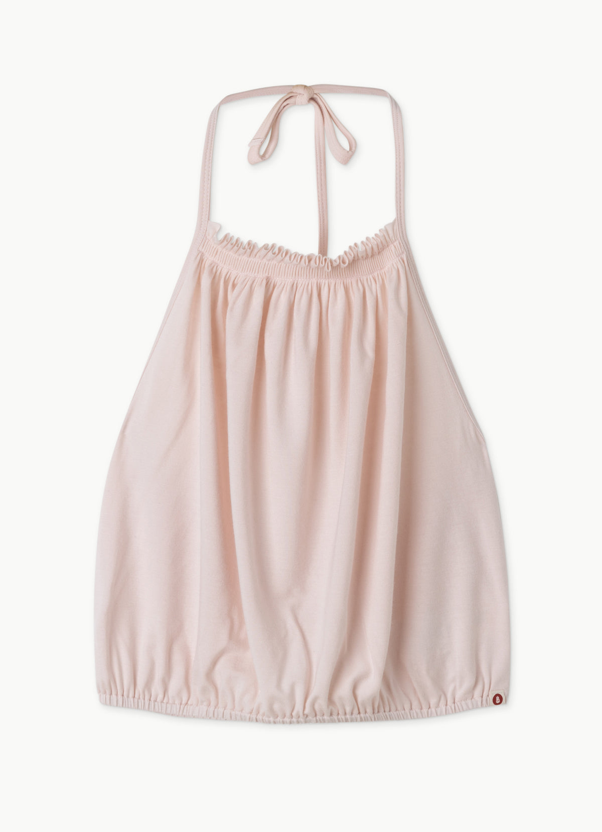 Ripple halter tank top_Cloud Pink