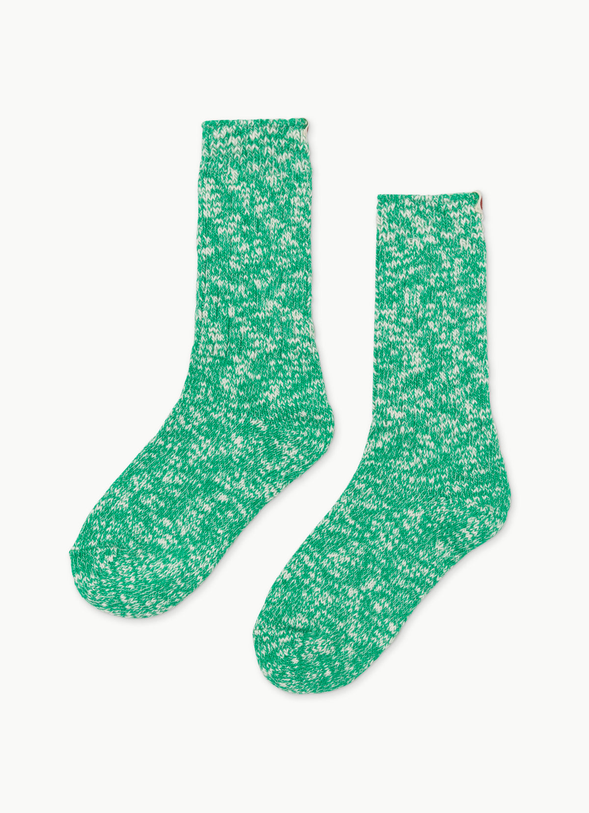 Flake ankle socks_Simply Green