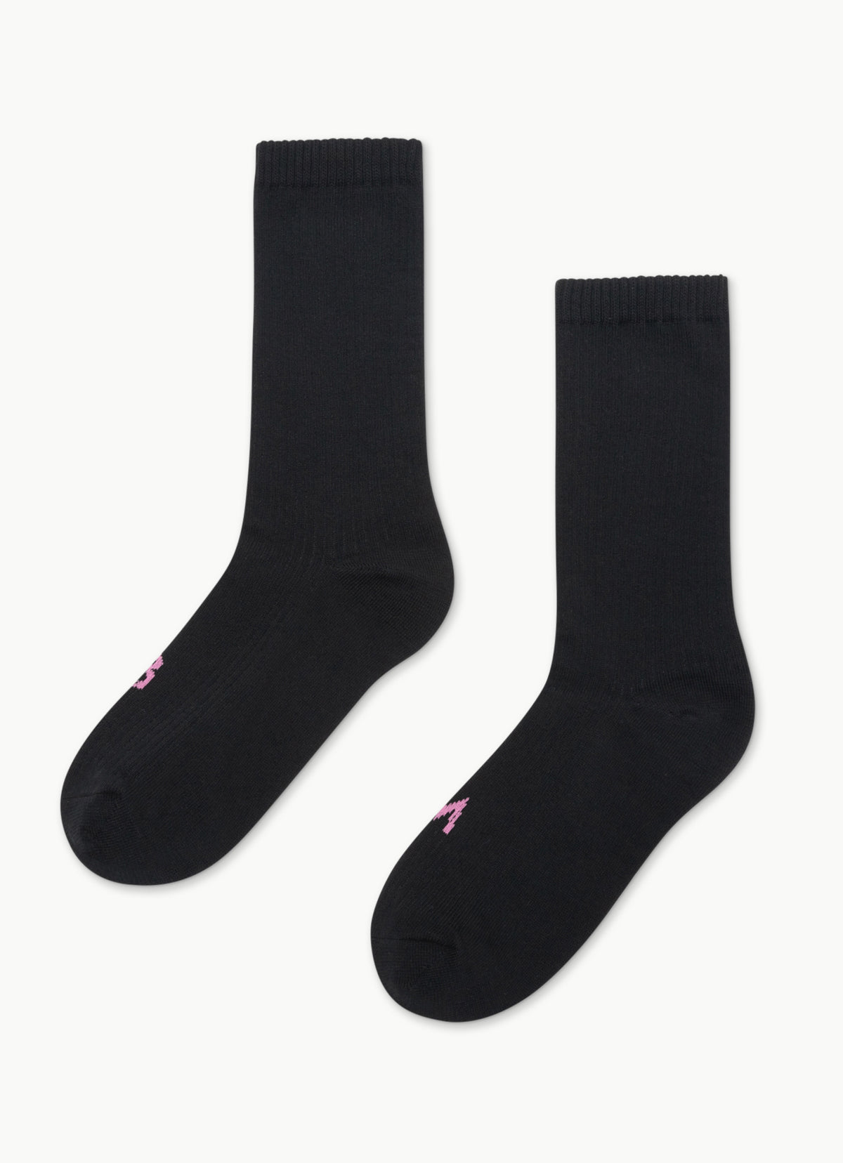 Rib ankle socks_Black