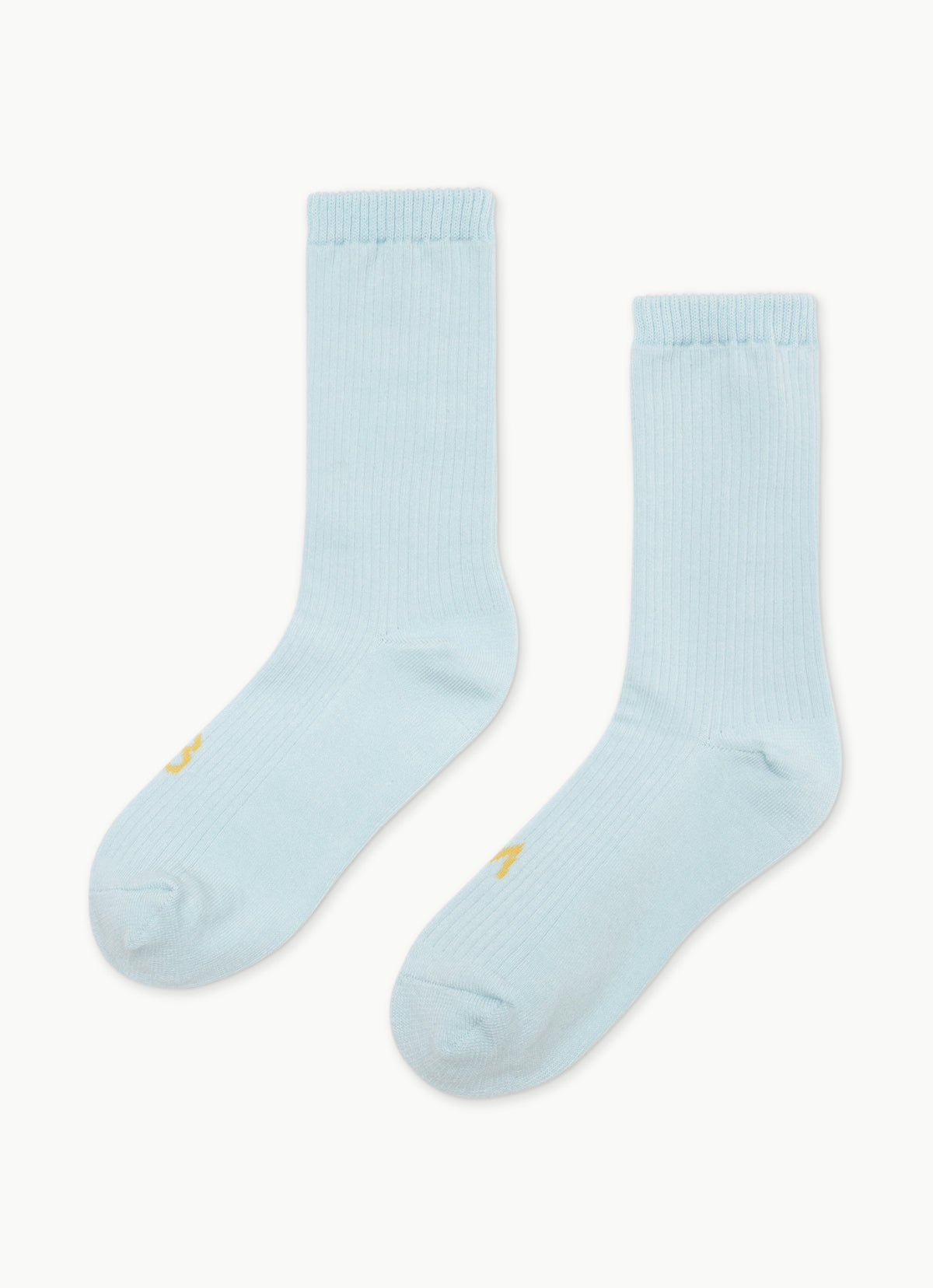 Rib ankle socks_Ice Water