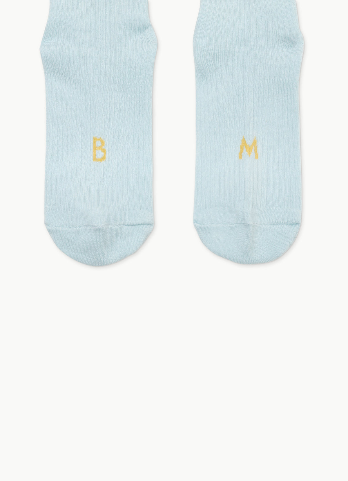 Rib ankle socks_Ice Water