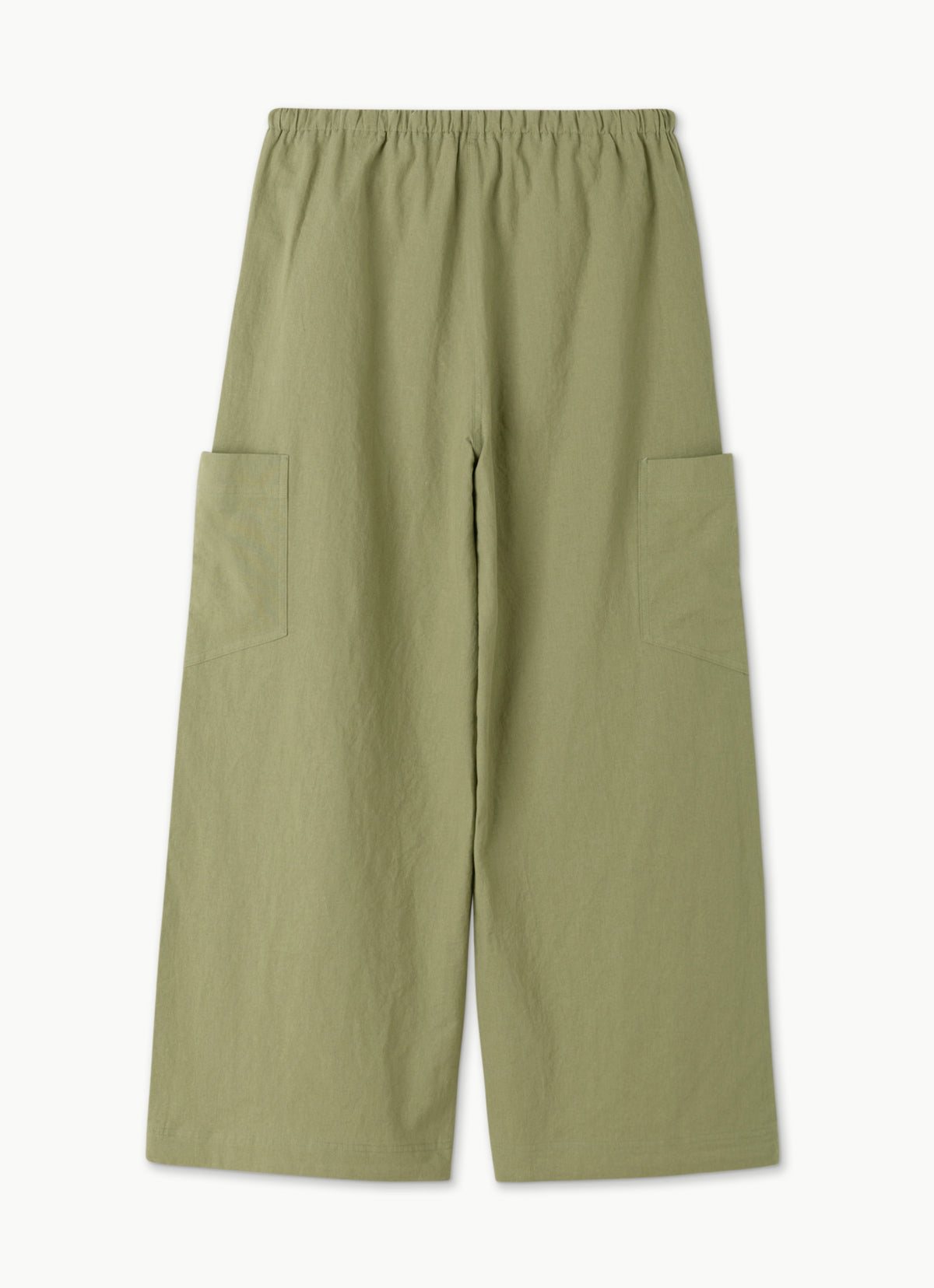 Out pocket wide pants_Khaki