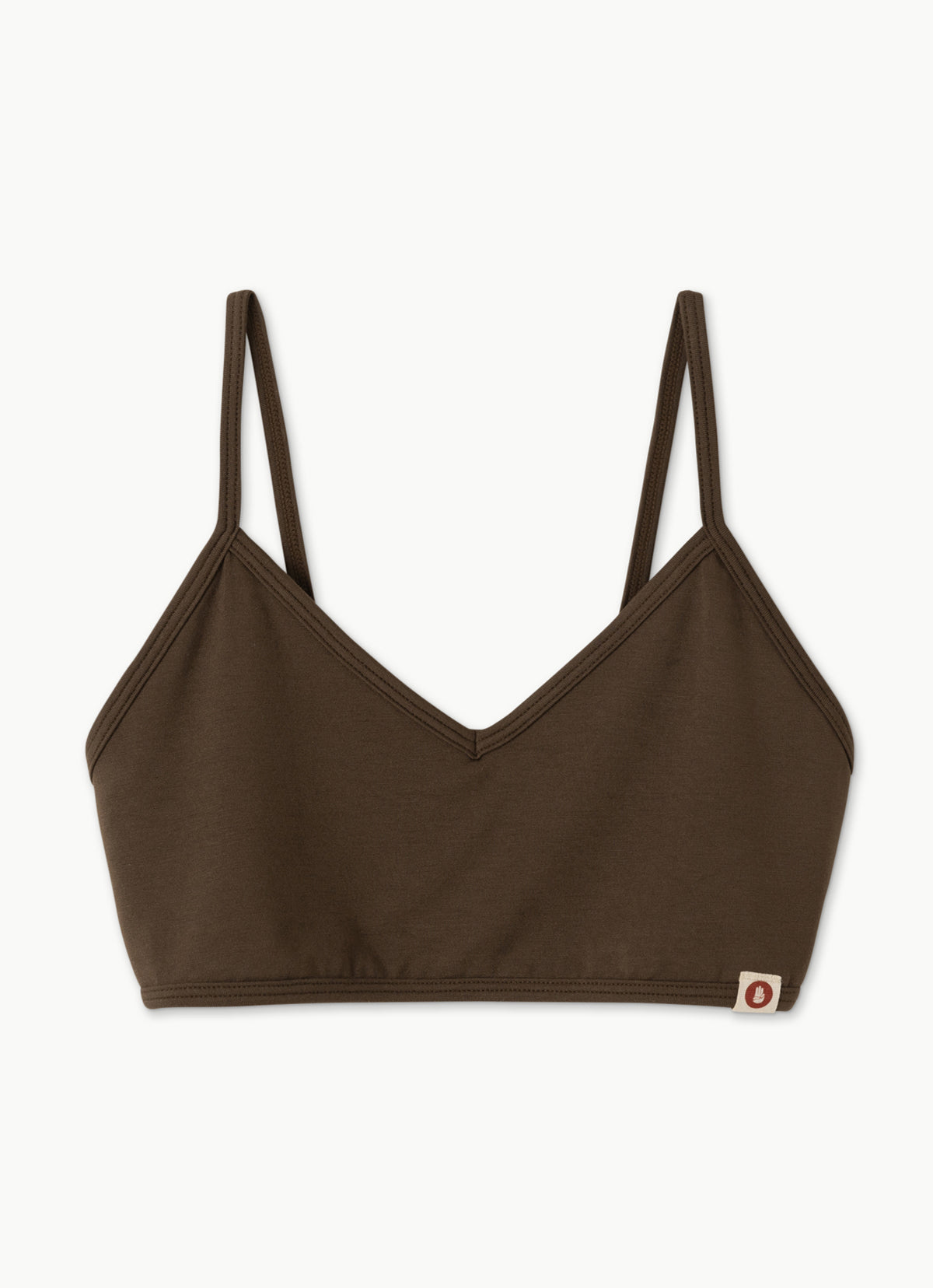 Chevron bra top_Cocoa