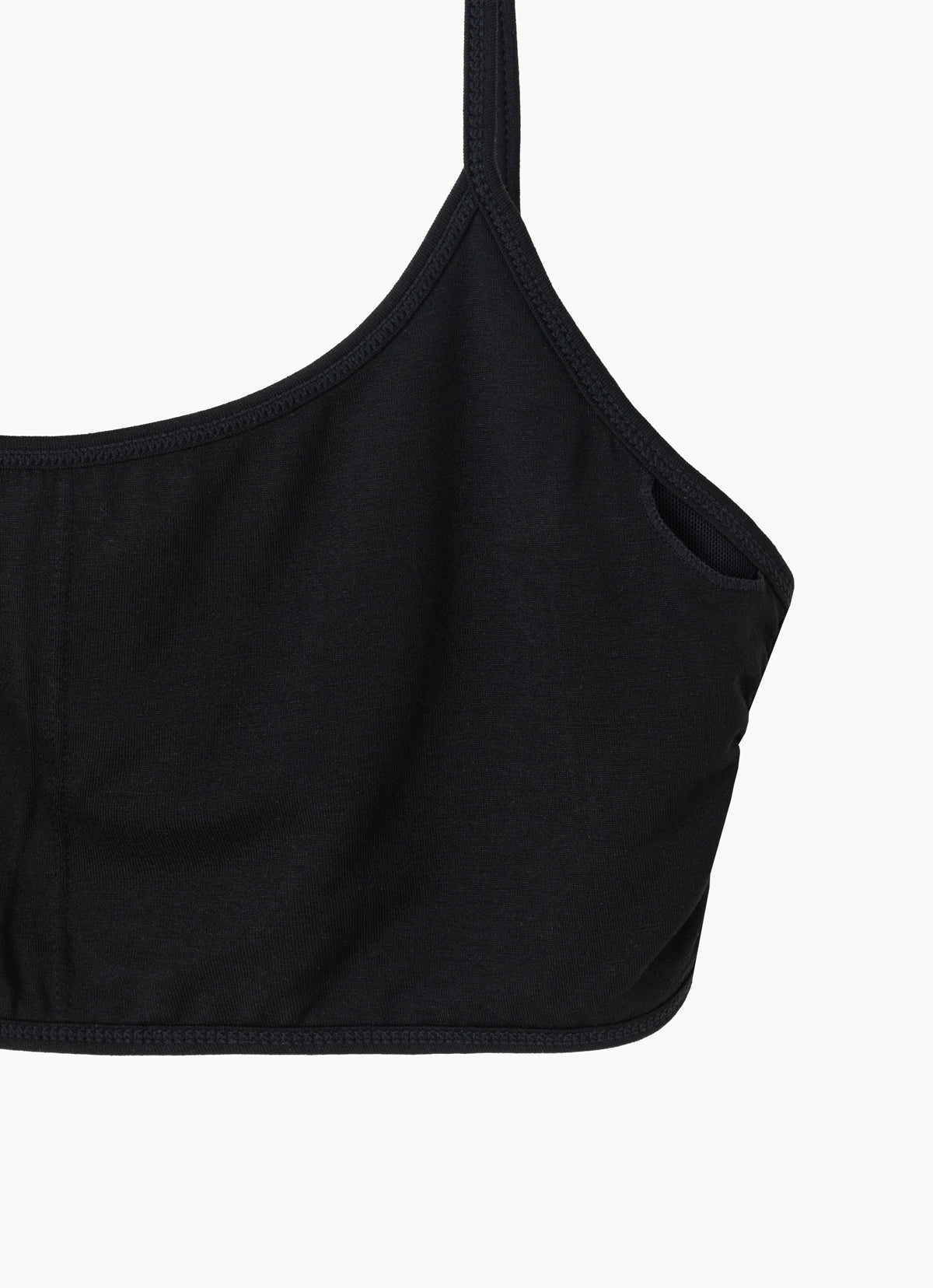 Double hole bra top_Black