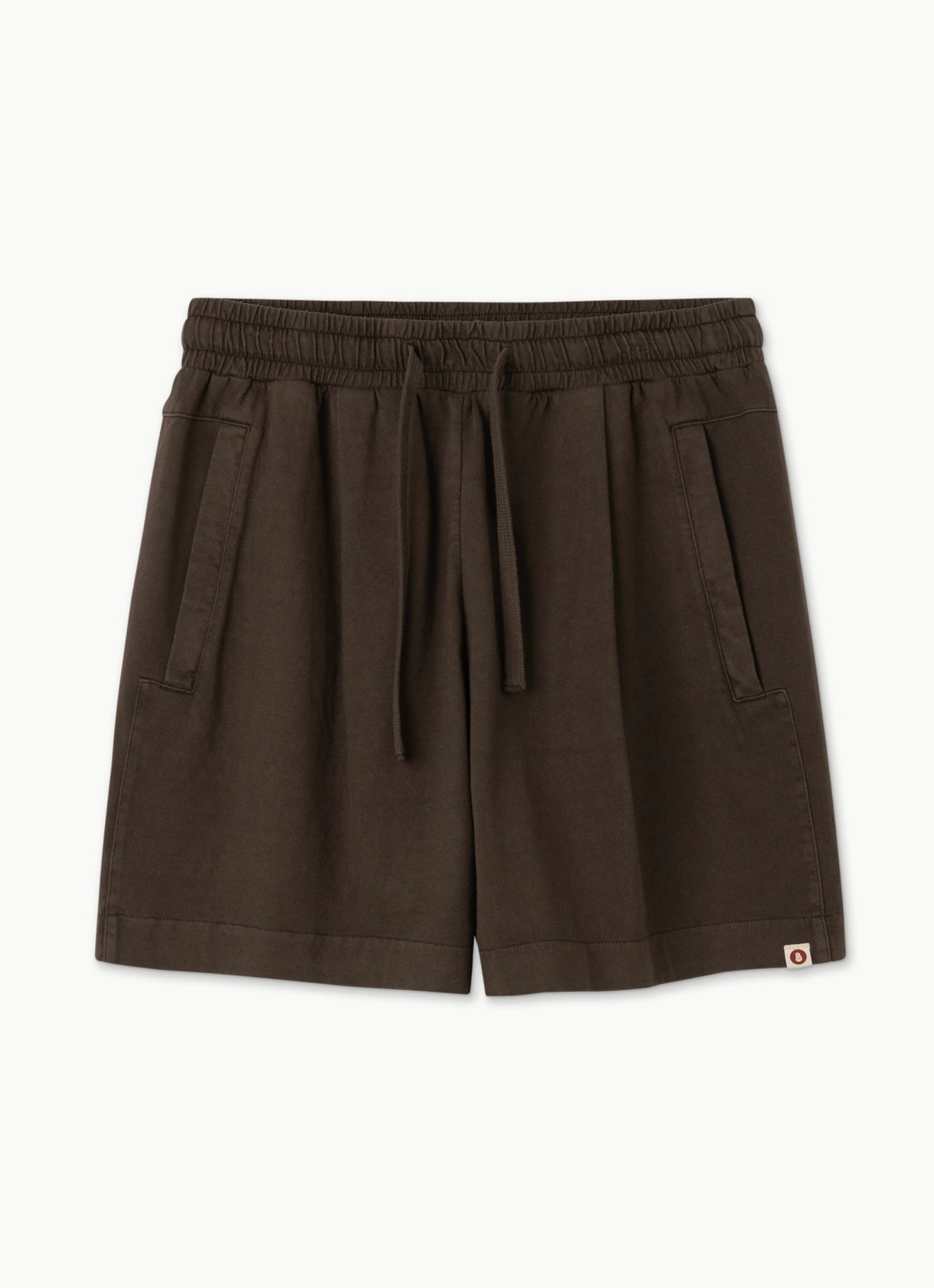 One tuck panelled shorts (Unisex)_Cocoa