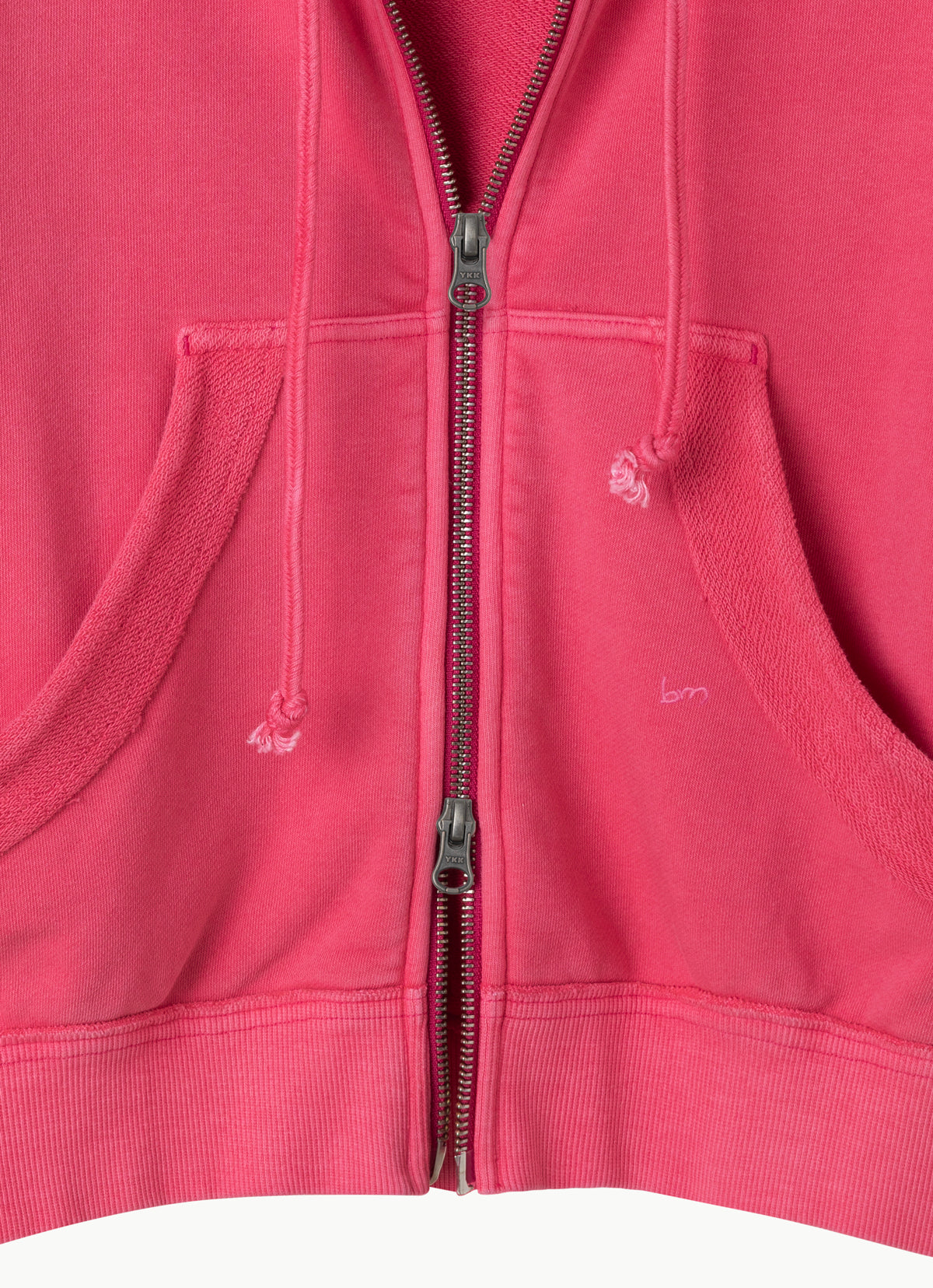 Fitted zip-up hoodie_Carmine