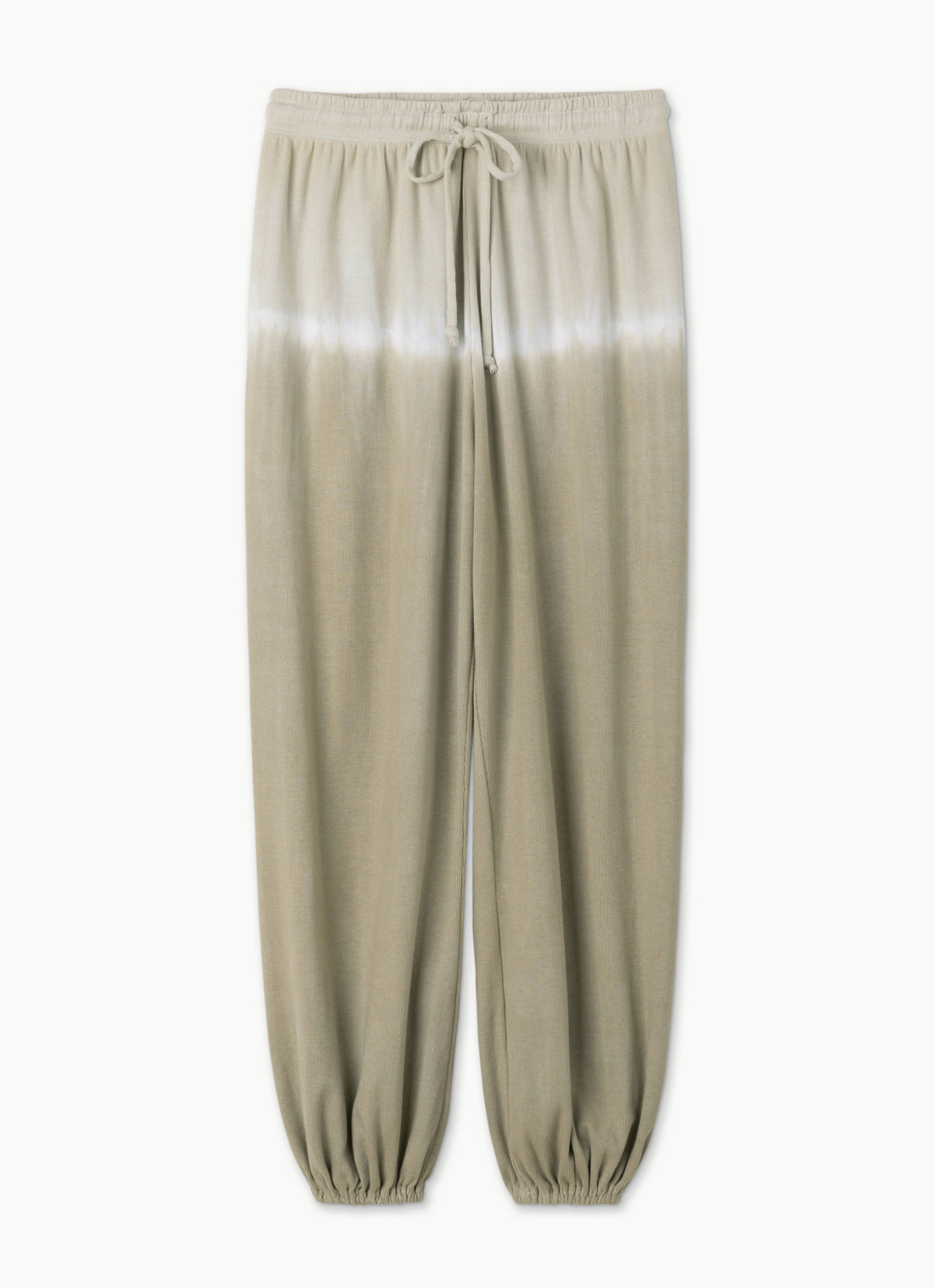 Rib jogger pants #1_dyed_Beige Multi