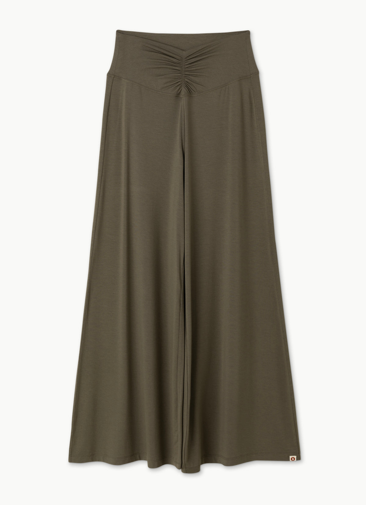 Shirring wide pants_Stone Gray