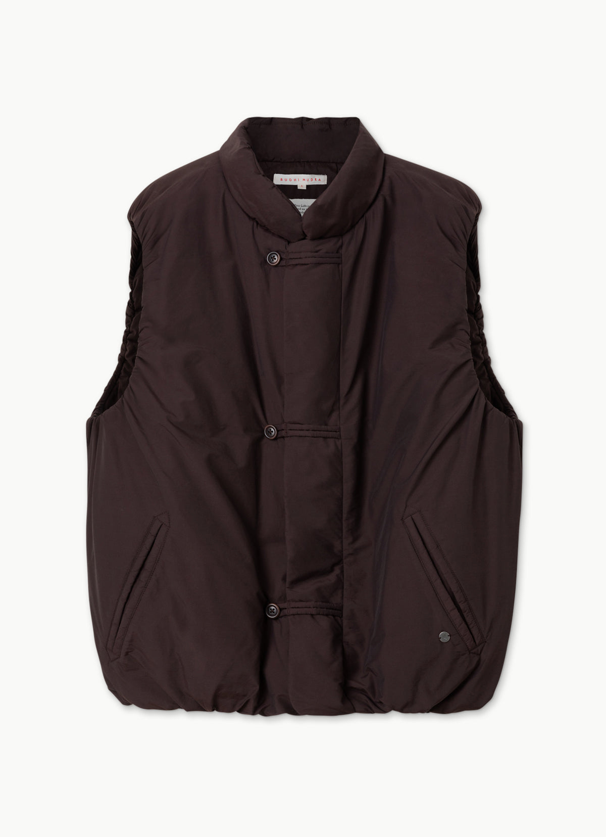 Batu puffer vest (Unisex)_Dark Brown