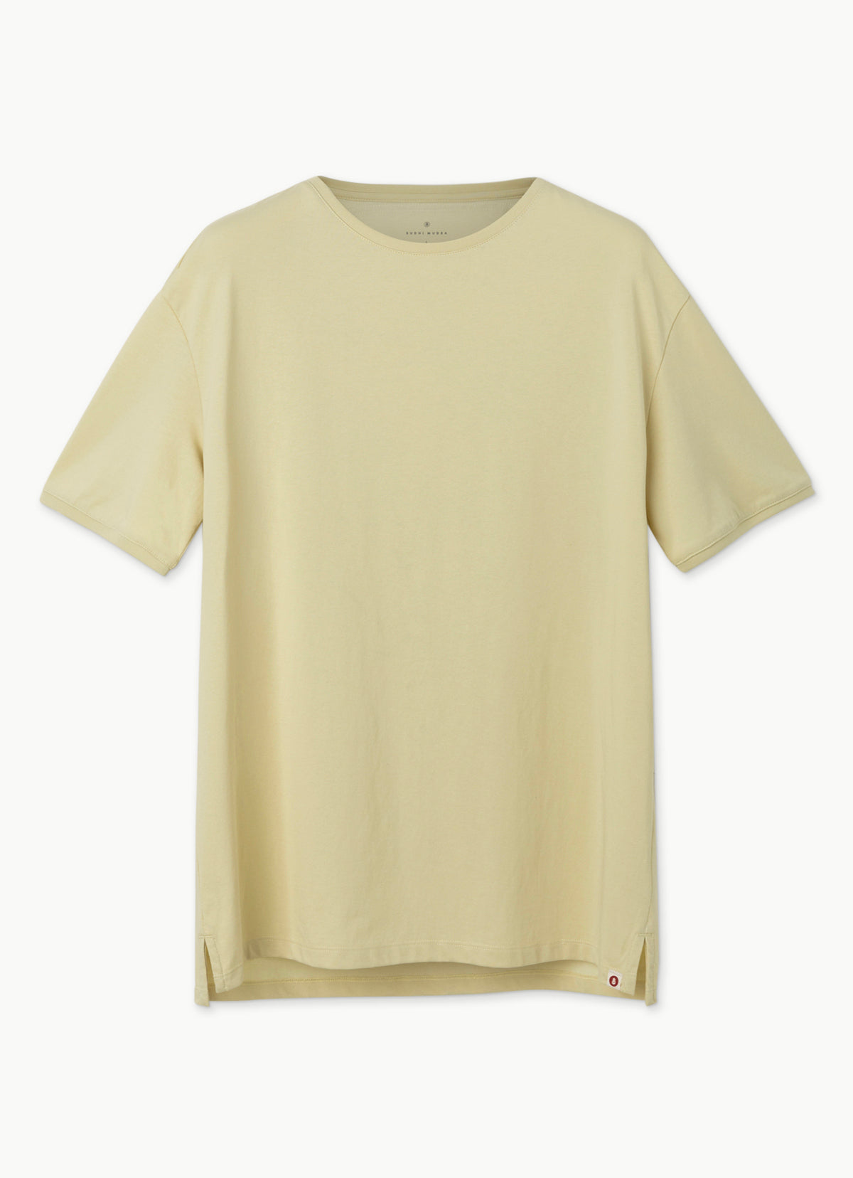 Plain short sleeve (For Men)_Yellow Beige