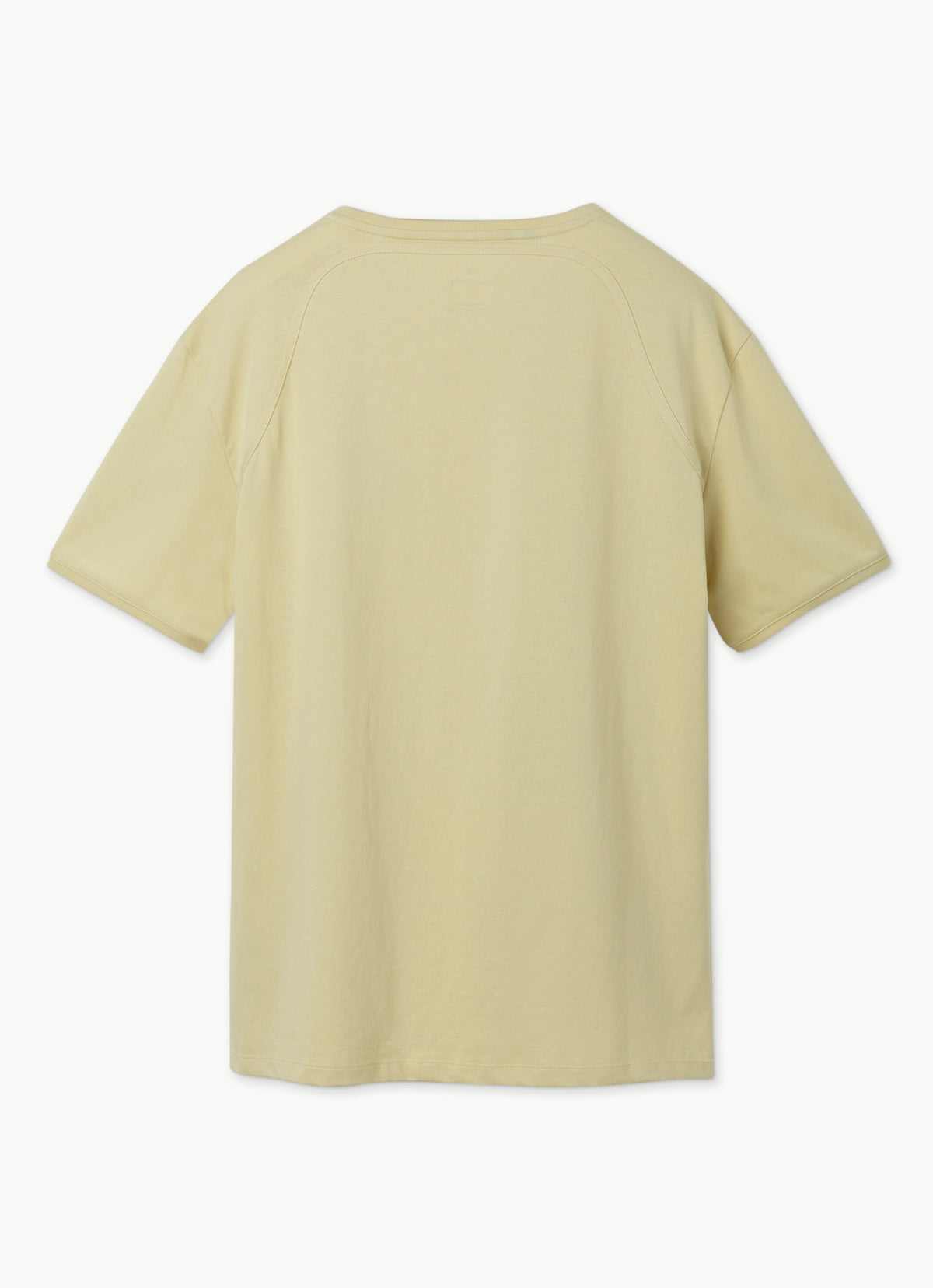 Plain short sleeve (For Men)_Yellow Beige