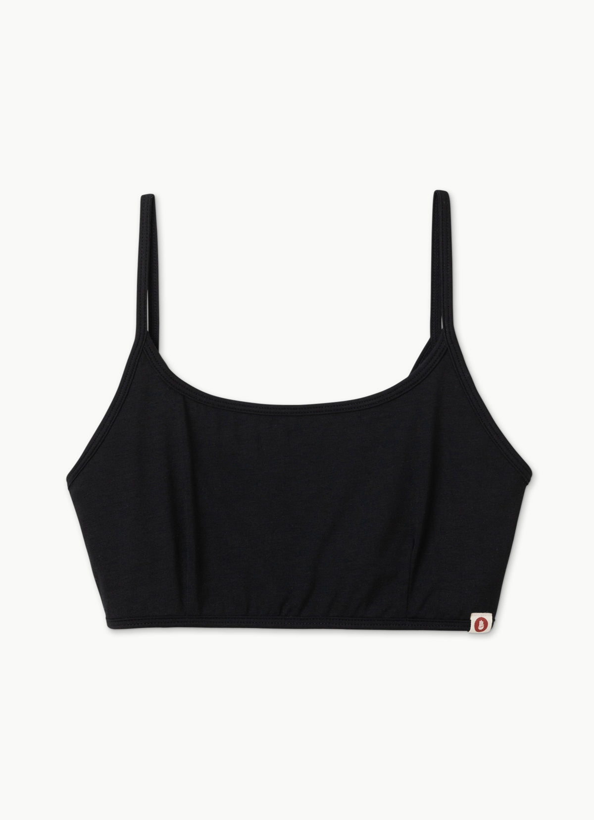 Tri hole bra top_Black