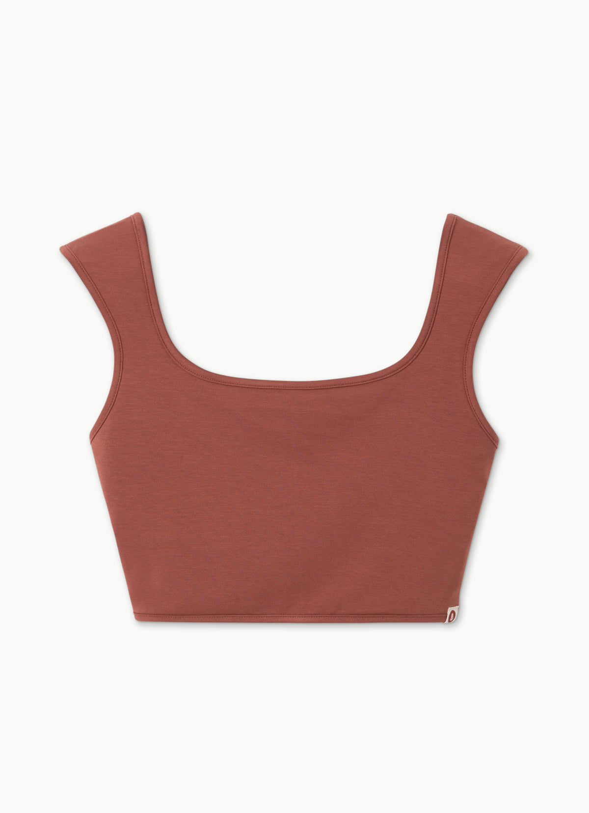 Square bra top_Marsala