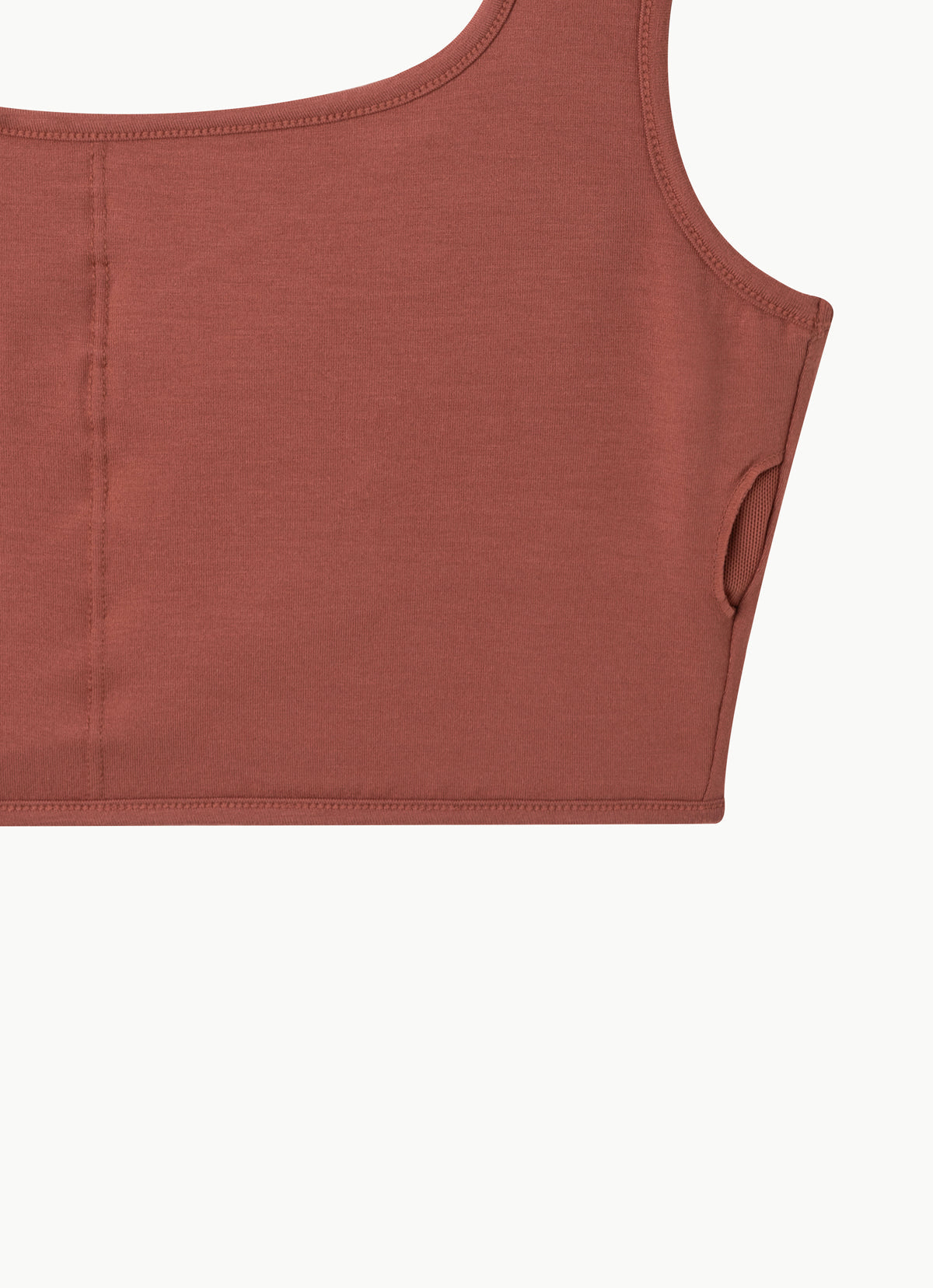 Square bra top_Marsala