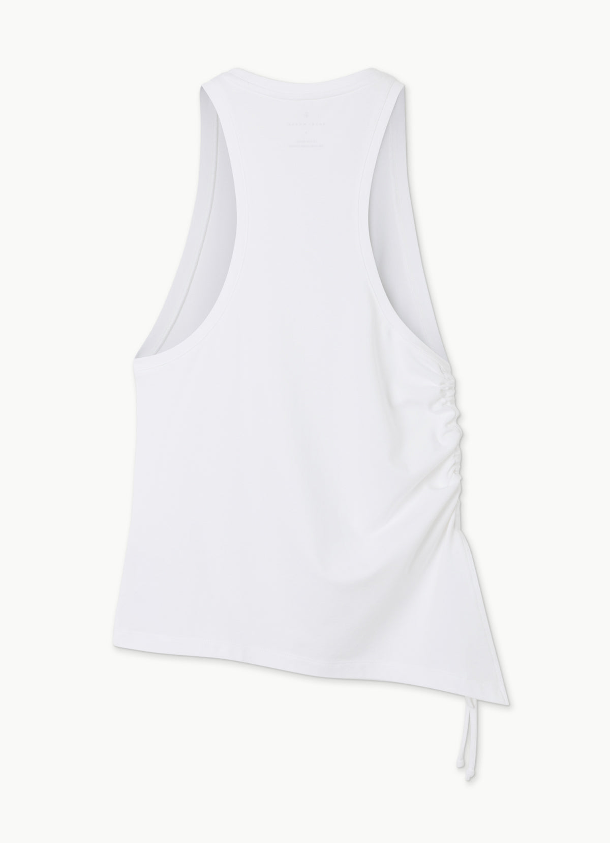 Side shirring sleeveless_White