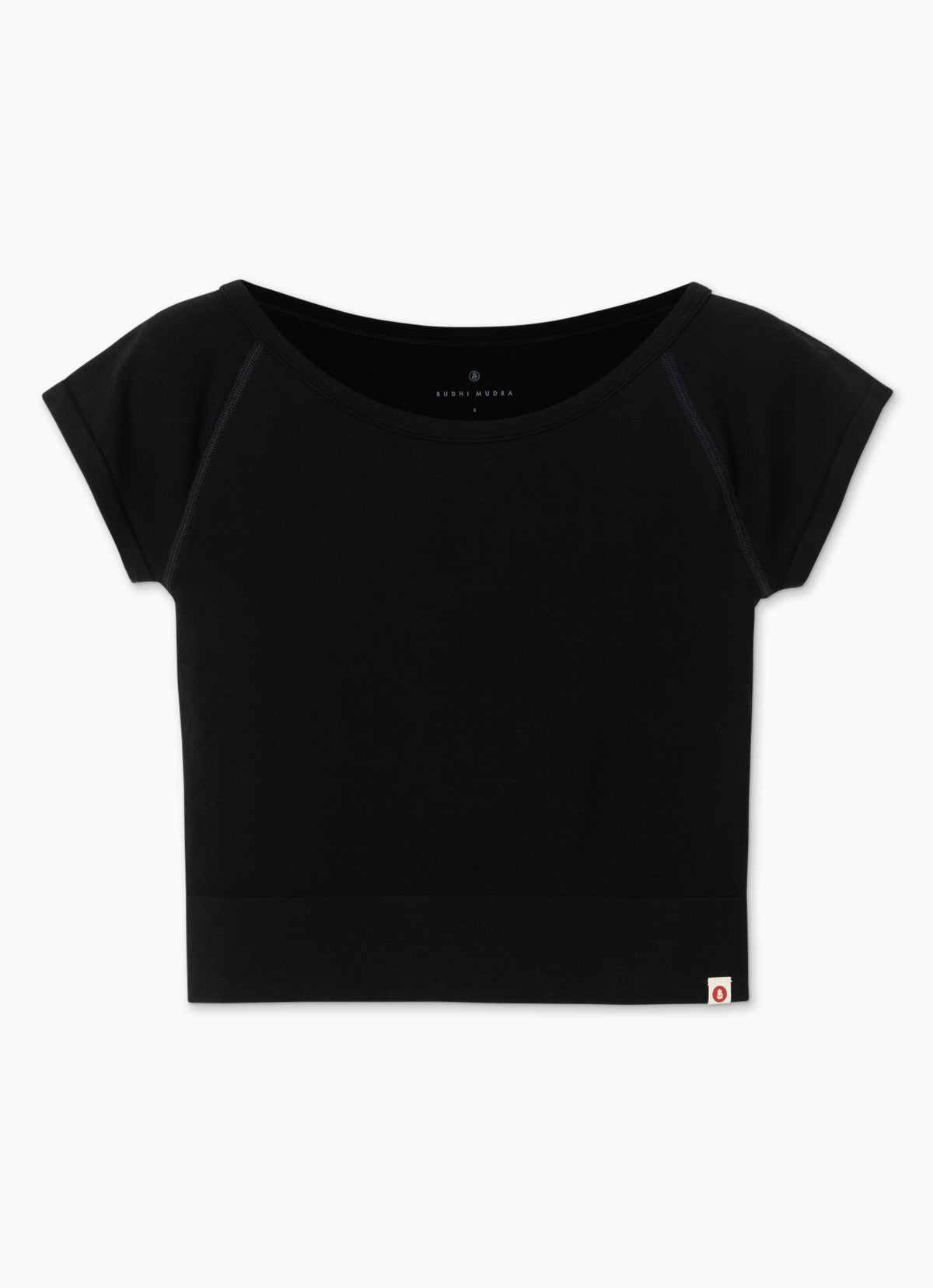 Seamless cap sleeve_Black