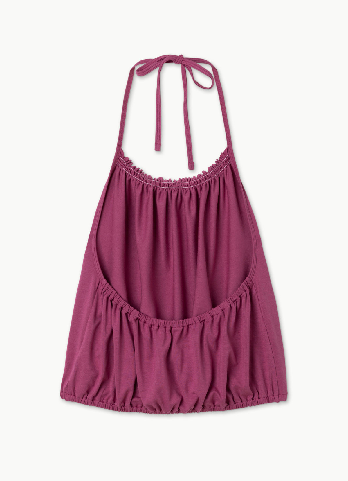 Ripple halter top_Red Violet