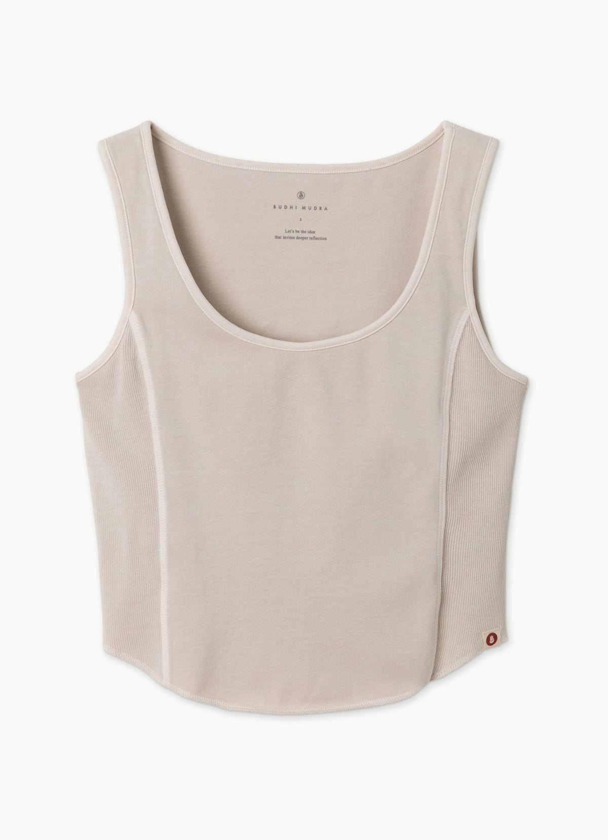 Side rib tank top_Whitecap Gray