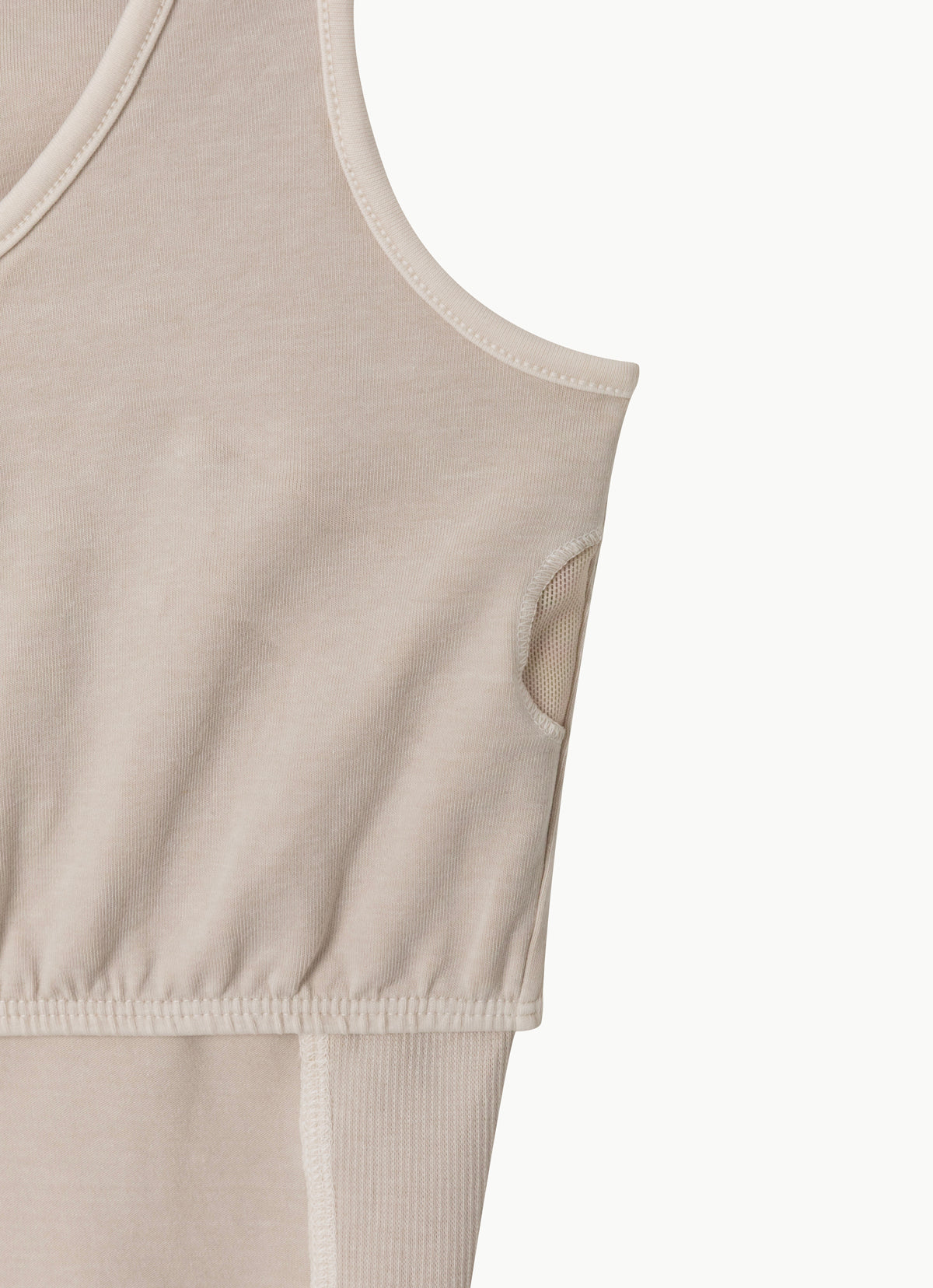 Side rib tank top_Whitecap Gray
