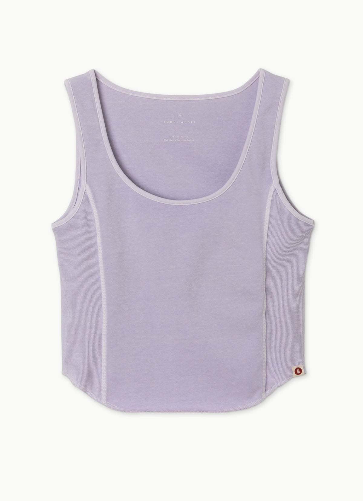 Side rib tank top_Thistle