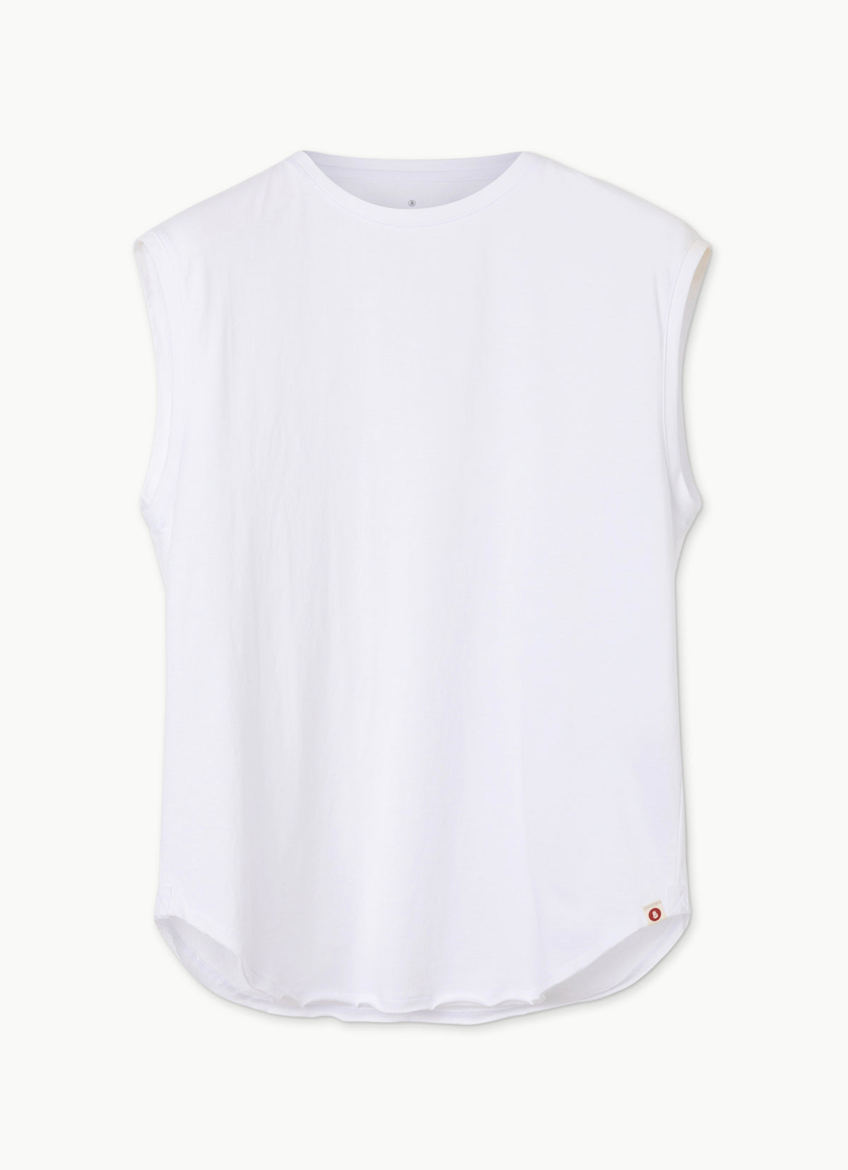 Simple round sleeveless (Unisex)_White