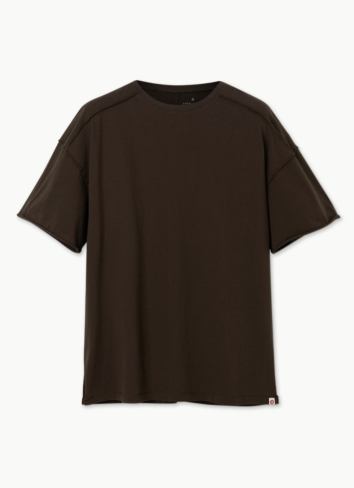 Lined short sleeve (Unisex)_Hot Fudge