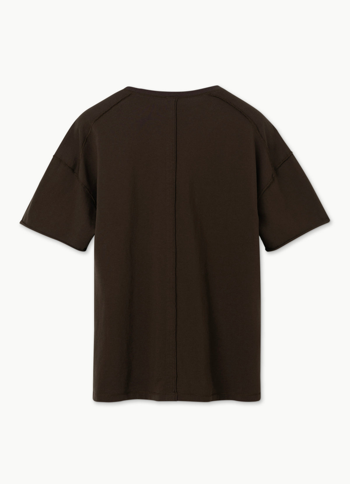 Lined short sleeve (Unisex)_Hot Fudge