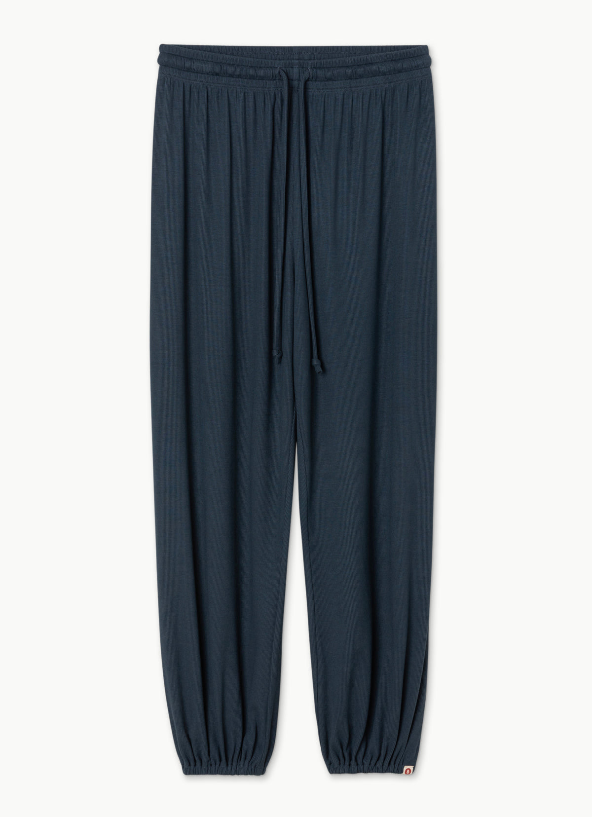 Rib jogger pants_Sea storm