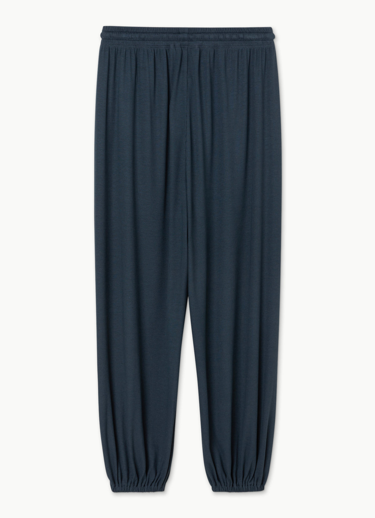 Rib jogger pants_Sea storm