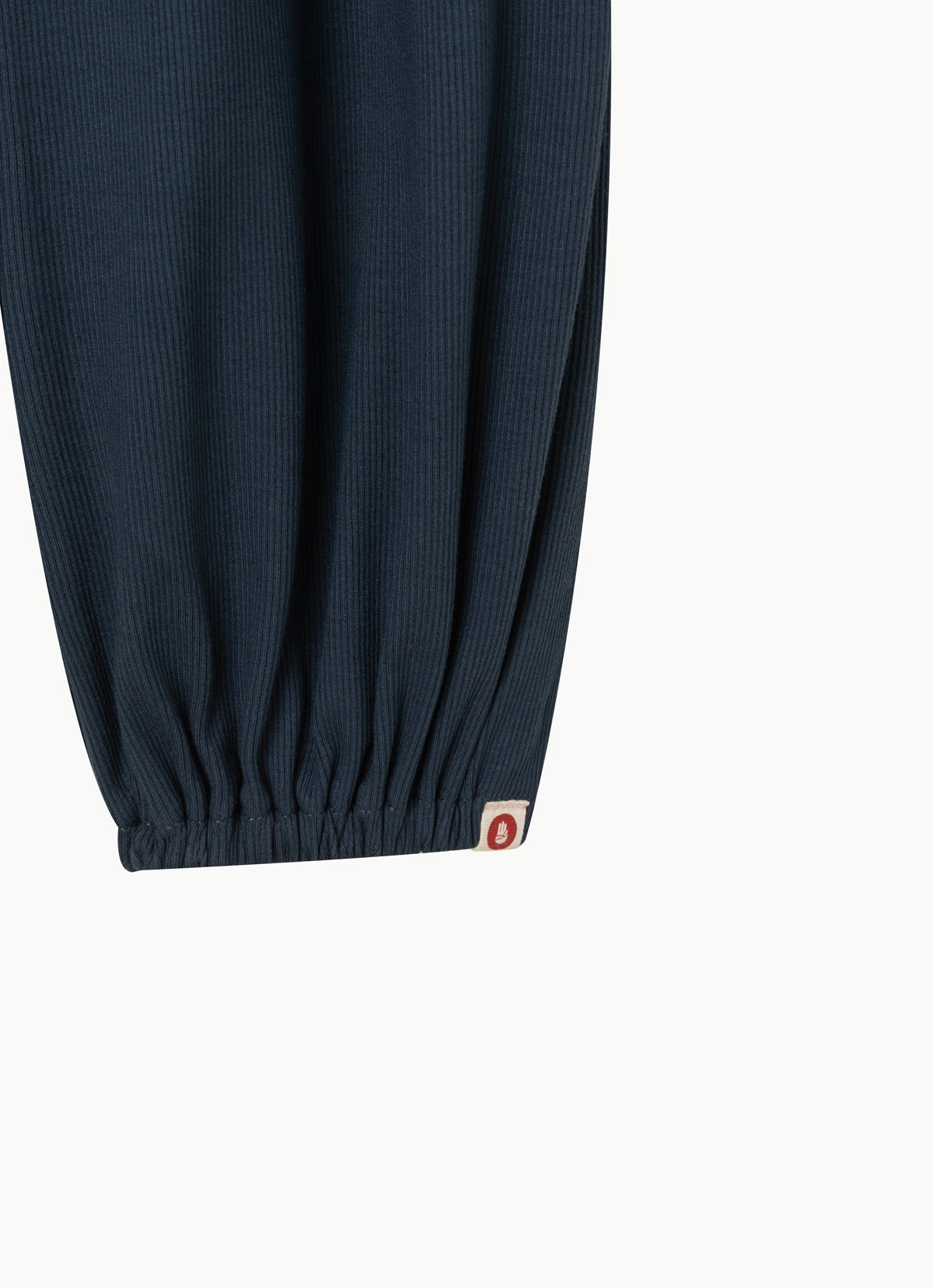 Rib jogger pants_Sea storm