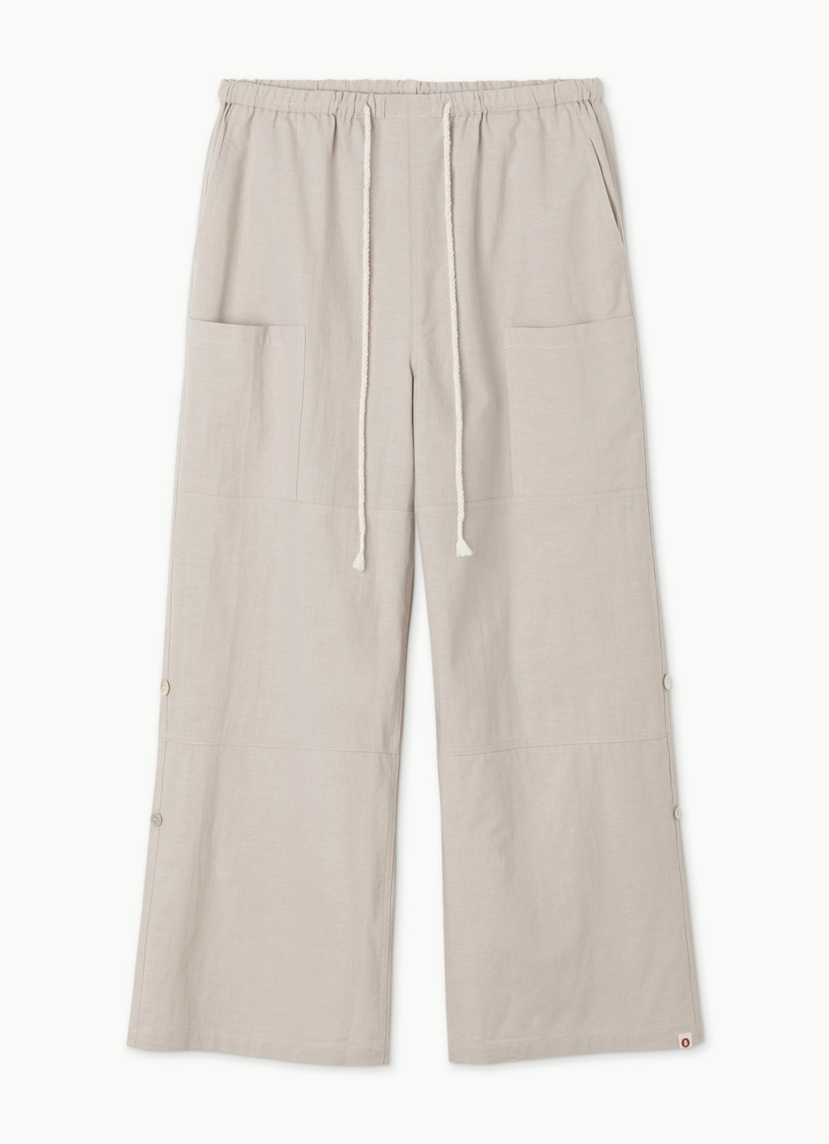 Two ways linen pants_Egret