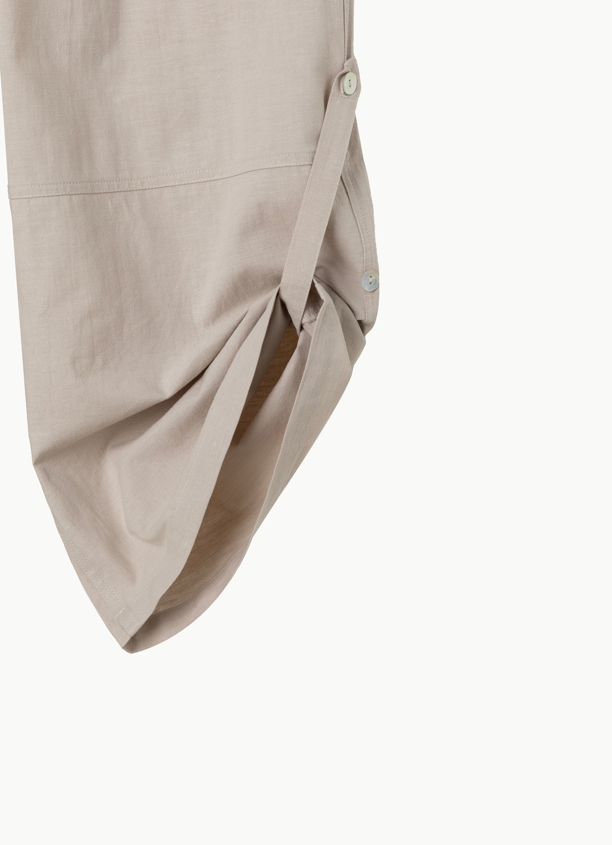 Two ways linen pants_Egret