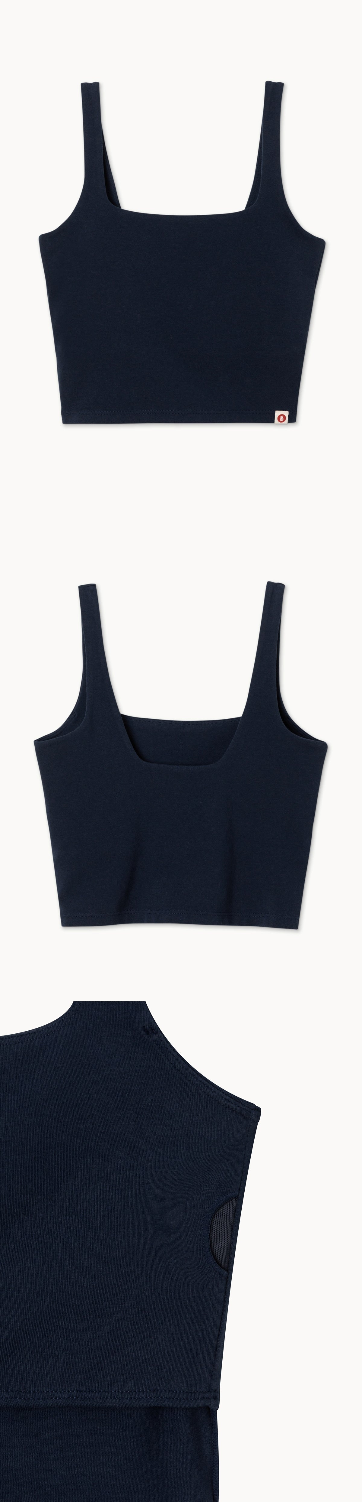 Deep square tank top_Dark Sapphire