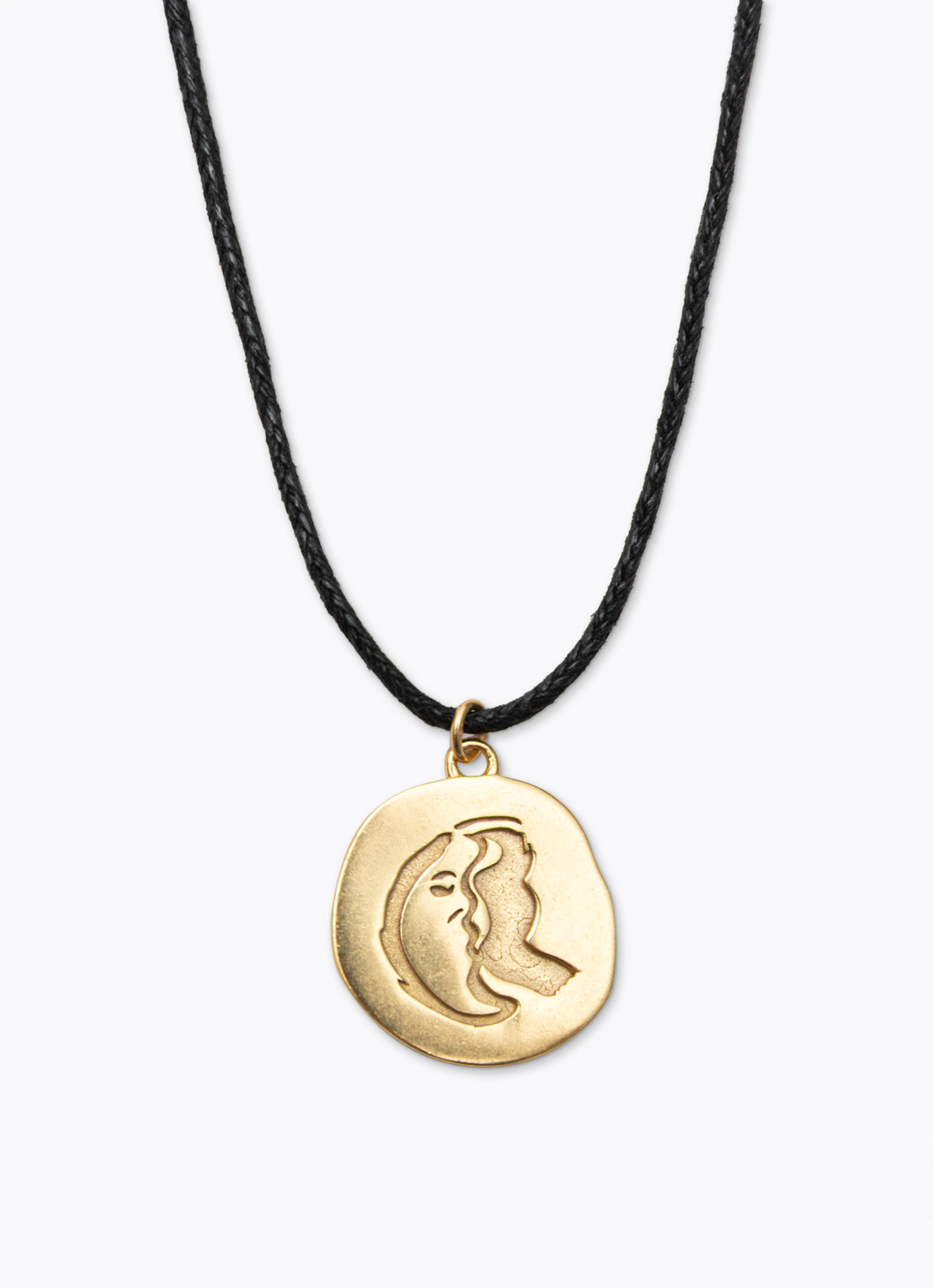 Symbol necklace (moon)_Gold