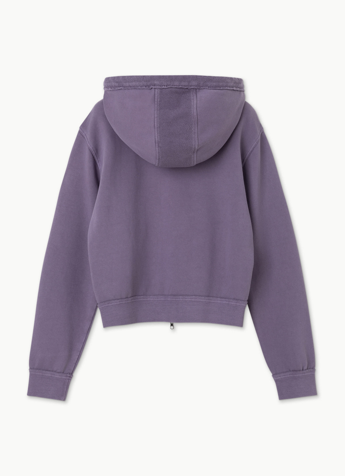 Fitted zip-up hoodie_dyed_Mulberry Purple