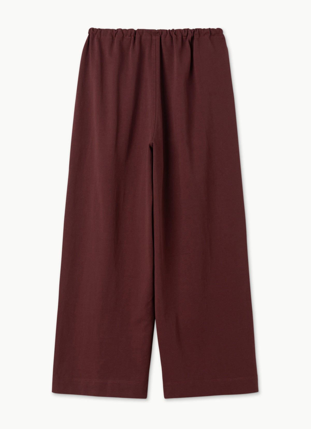 Tied straight pants_New Maroon