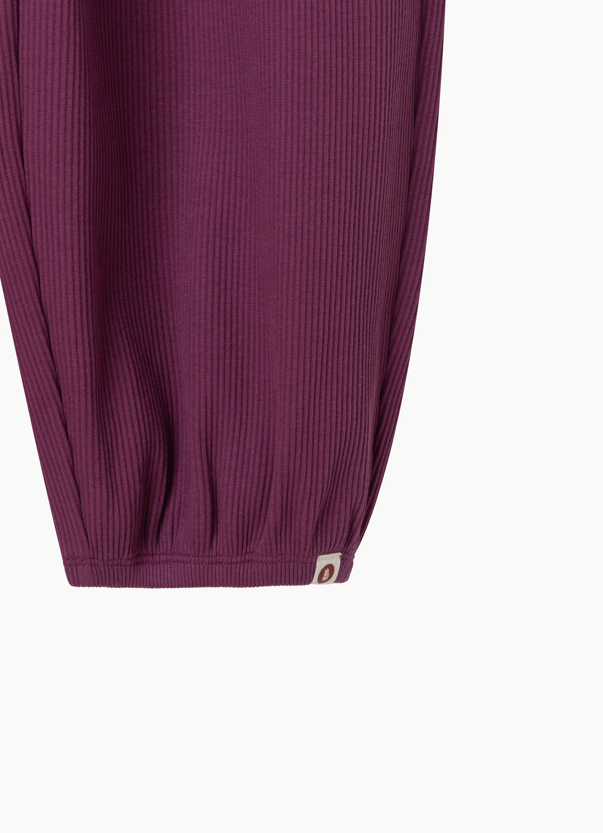 Rib jogger pants #3 (Warm ver.)_Boysenberry