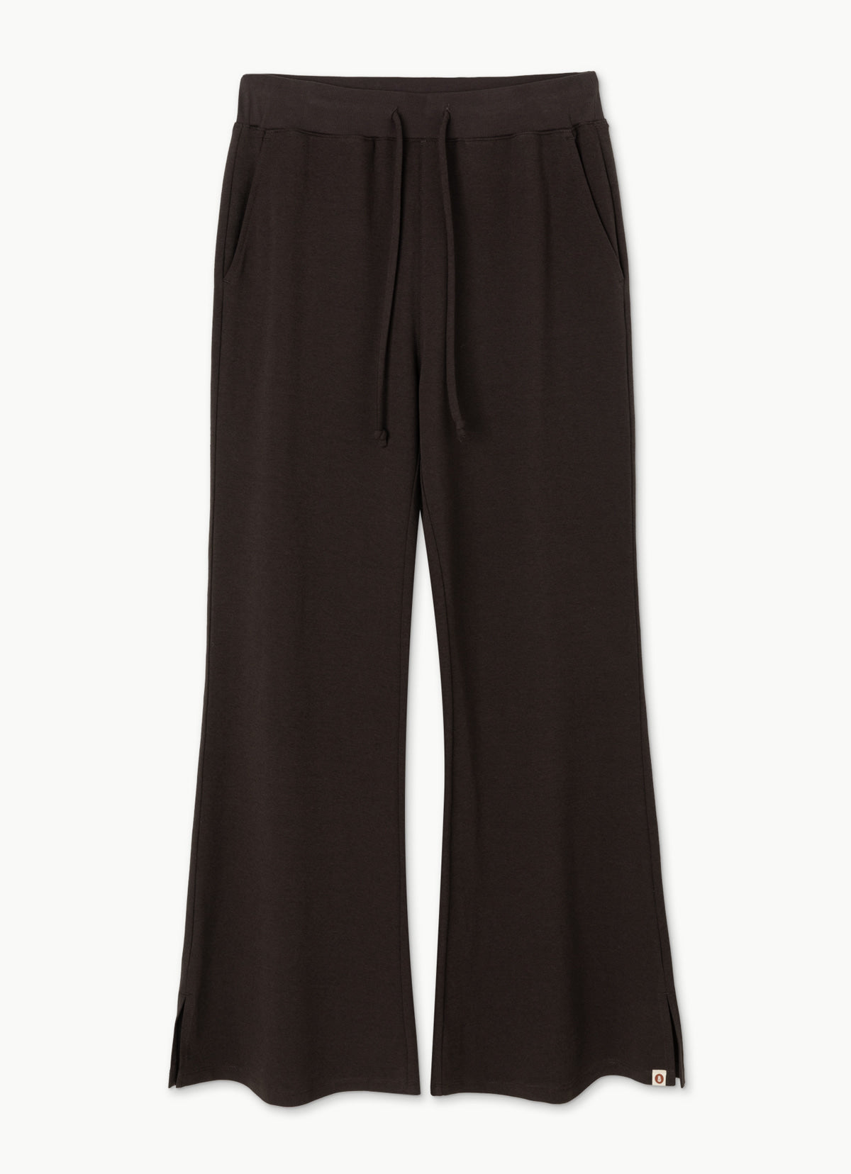 Side slit bootcut pants_Chocolate Plum