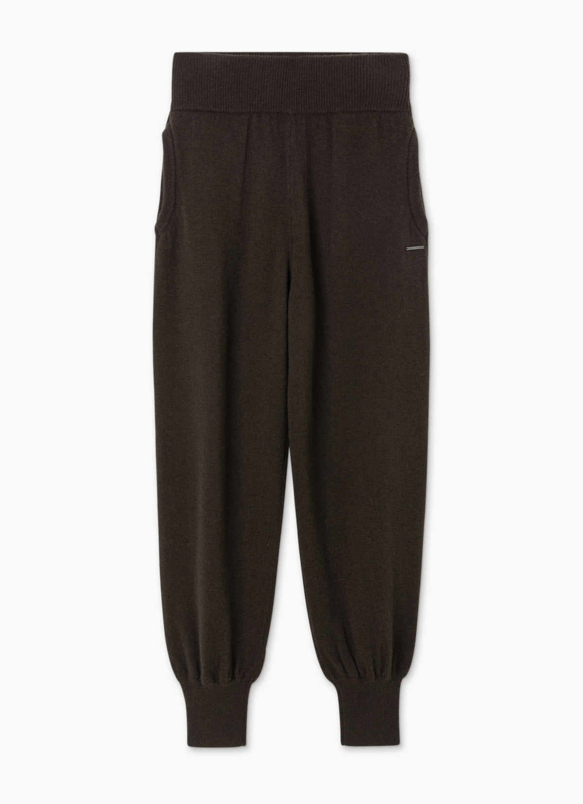 Slim knit jogger_Chocolate Plum