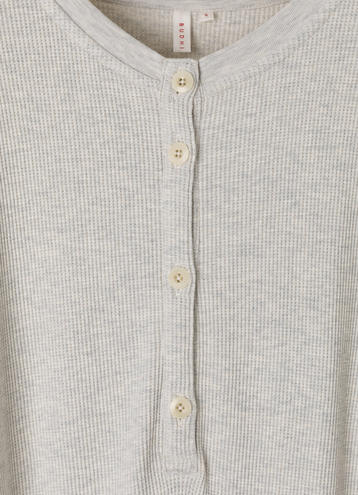 Henley neck overalls_Melange Grey