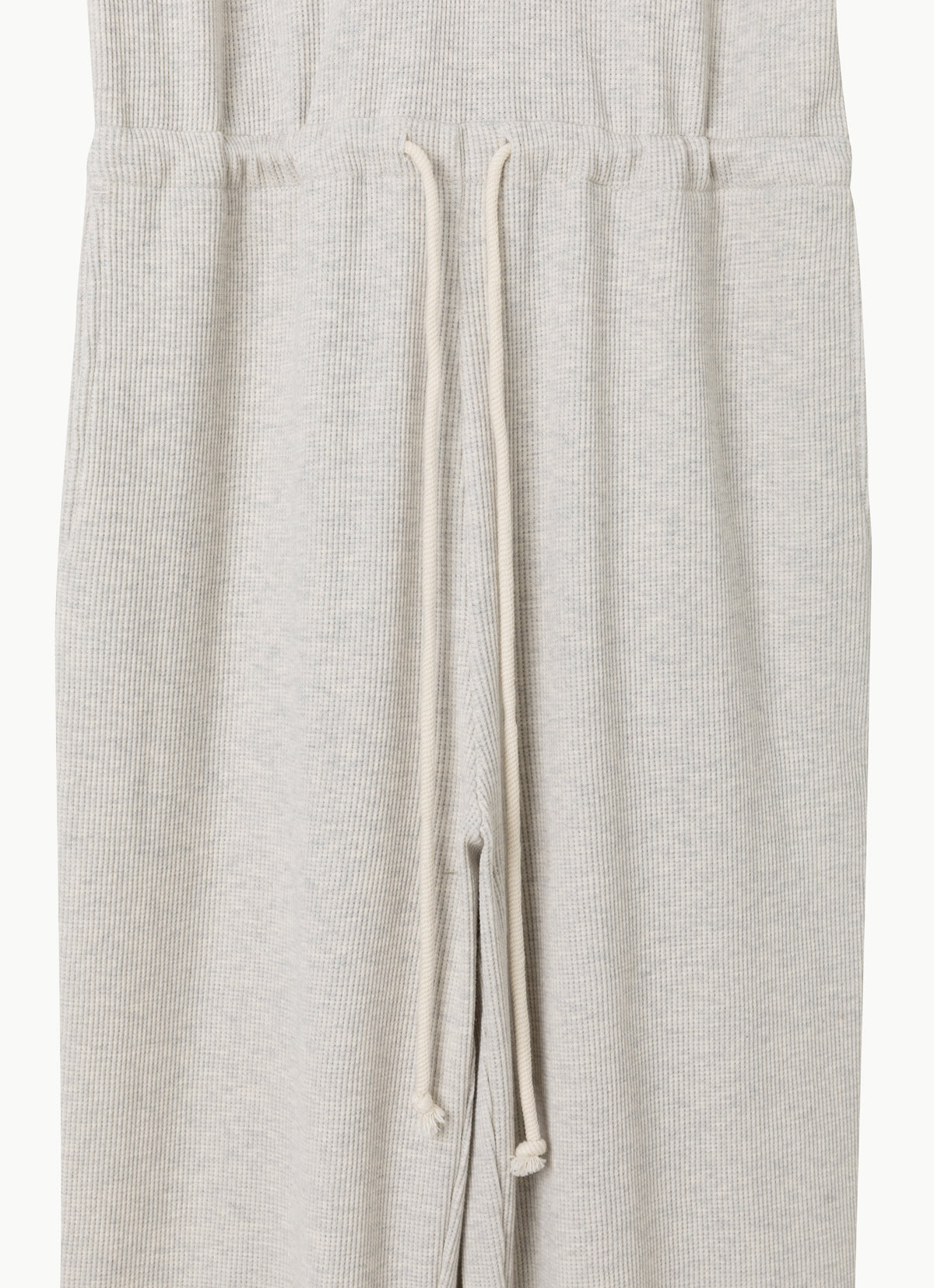 Henley neck overalls_Melange Grey