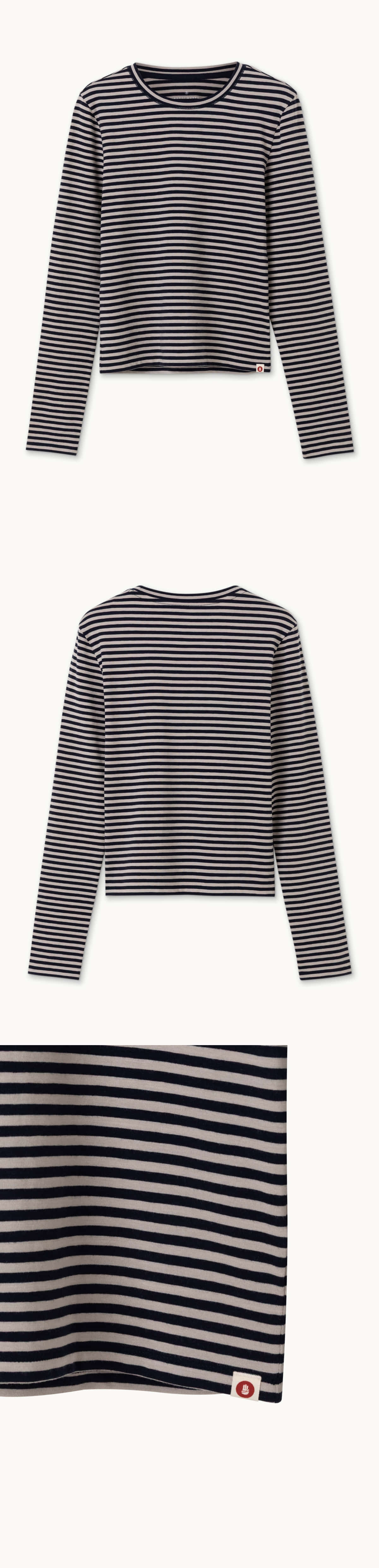 Saddle long sleeve #2_Navy Multi