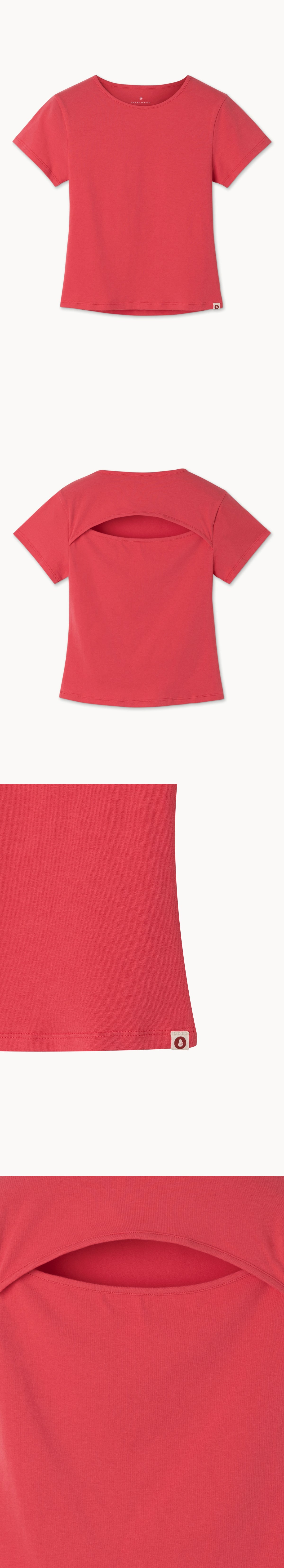 Cut-out short sleeve_Watermelon