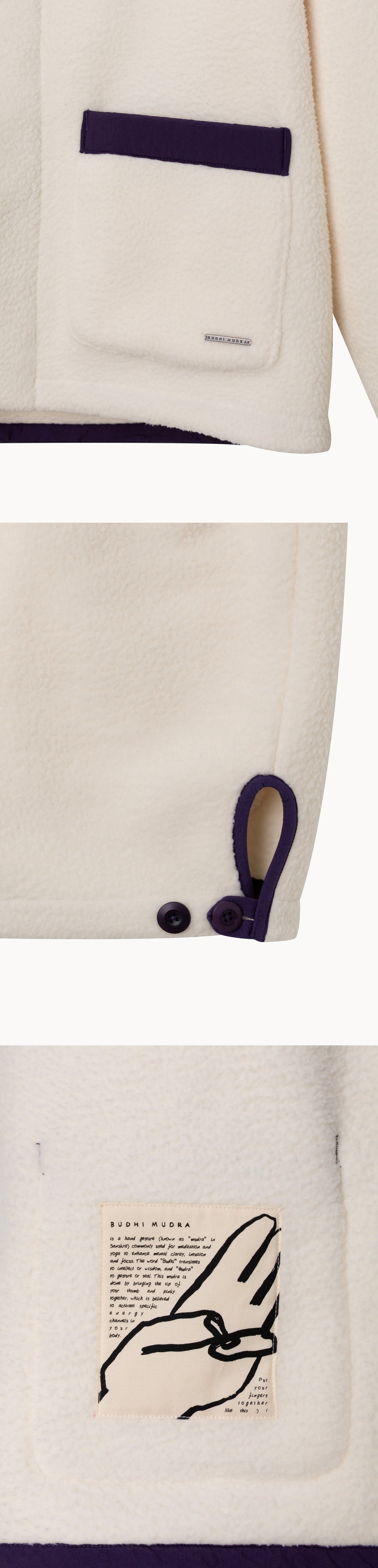 Bulky fleece jacket (Unisex)_Turtledove