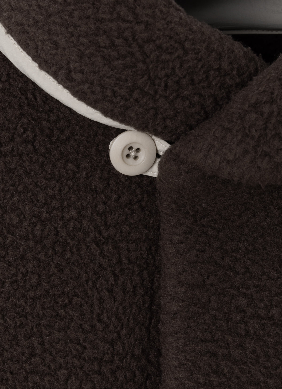 Bulky fleece jacket (Unisex)_Brown