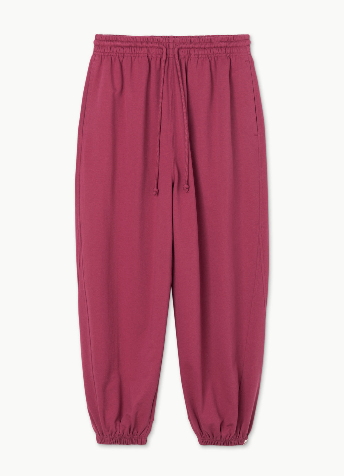 Diagonal jogger pants (Fall ver.)_Red Bud
