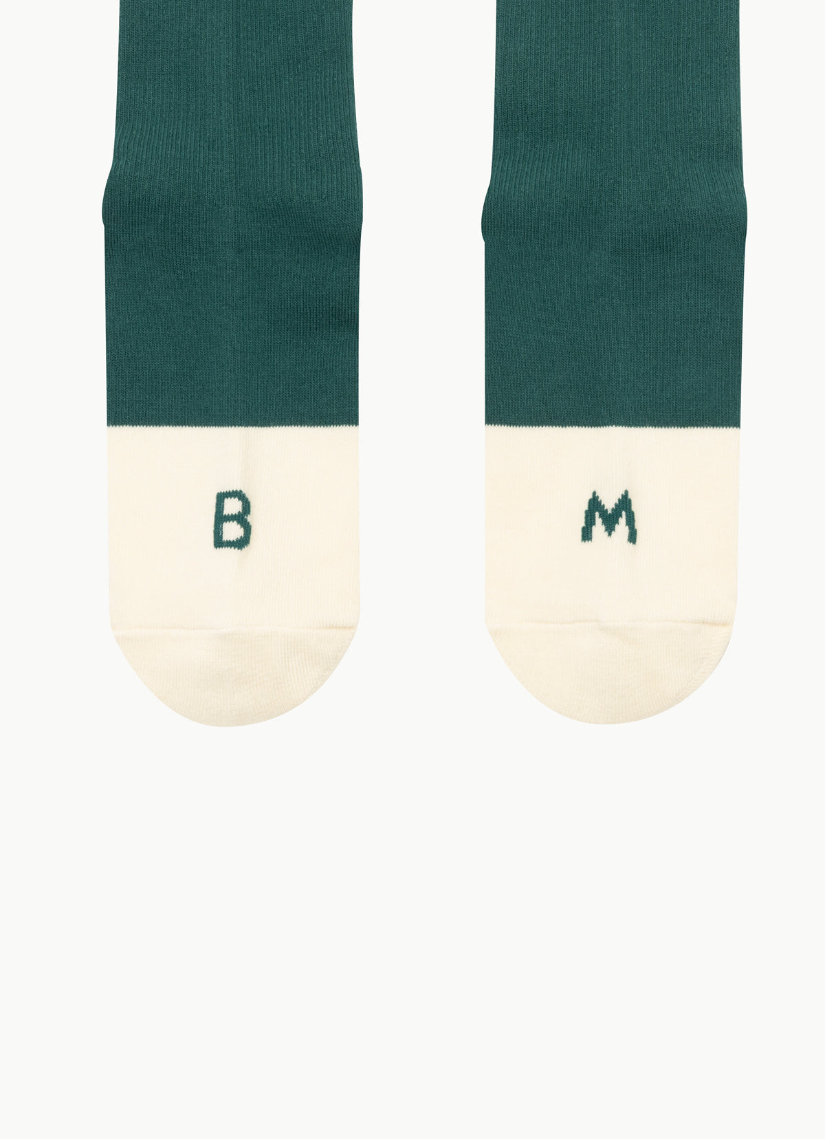 Two-tone ankle socks_Green Multi